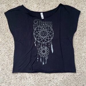 Atreyu Black Dreamcatcher Crop Top
